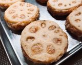 ☆れんこんのはさみ焼き☆作り方1写真