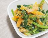 ほうれん草とにんじんの胡麻あえ作り方3写真