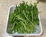 豆苗豚キノコ煮作り方1写真