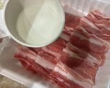 豆苗豚キノコ煮作り方3写真