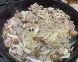 豆苗豚キノコ煮作り方8写真