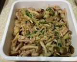 豆苗豚キノコ煮作り方12写真