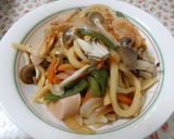 さっぱり梅酢で焼きうどん作り方3写真