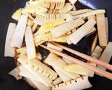 豆苗と筍のピリ辛炒め作り方6写真