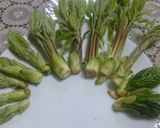コシアブラ、キャベツ、卵などの簡単炒め物作り方1写真
