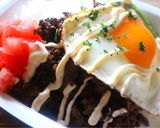 m簡単！鶏レバー入りロコモコ風丼作り方5写真