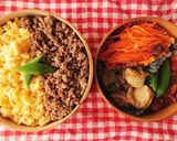 春弁当★三色そぼろ丼★しっとりジューシー作り方16写真