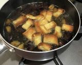 揚げ茄子の味噌汁作り方5写真