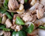 おつまみに♪鶏肉とピーマンのにんにく炒め作り方8写真