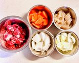 我が家の豚汁♡(豚こま味噌汁♡)作り方1写真