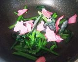ビアハム&ちくわホウレン草バターソテー作り方4写真