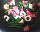 ビアハム&ちくわホウレン草バターソテー作り方5写真