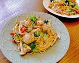 【簡単】ホタテバターの和風クリームパスタ作り方7写真