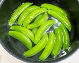 簡単！スナップえんどう豆としめじのソテー作り方3写真