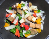 冷凍揚げなすと彩り野菜の味噌炒め作り方6写真