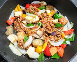 冷凍揚げなすと彩り野菜の味噌炒め作り方7写真