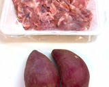 豚こま肉とさつま芋の生姜焼き簡単節約弁当作り方1写真