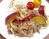 豚こま肉とさつま芋の生姜焼き簡単節約弁当作り方18写真