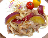 豚こま肉とさつま芋の生姜焼き簡単節約弁当作り方18写真