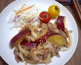 豚こま肉とさつま芋の生姜焼き簡単節約弁当作り方20写真