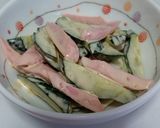 簡単！きゅうり魚肉ソーセージのわさびマヨ作り方2写真
