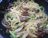 簡単!牛肉と春野菜の香りパスタ作り方10写真
