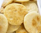 離乳食☆りんごと豆腐の米粉パンケーキ作り方5写真
