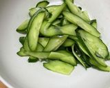 簡単胡瓜入り鶏皮ポン酢の作り方作り方1写真