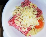 椎茸の肉詰め　タケノコ入り作り方1写真