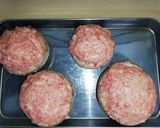 椎茸の肉詰め　タケノコ入り作り方3写真