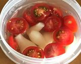 副菜♡プチトマトのらっきょう甘酢漬け作り方1写真