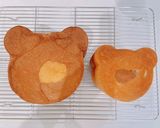 ミルク食パン☆くまパン1斤型くまパンミニ作り方15写真