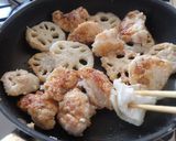 蓮根入り♪ヤンニョムチキン作り方5写真