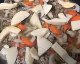 挽肉と筍の野菜の和風あんかけ丼作り方9写真