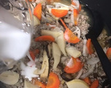 挽肉と筍の野菜の和風あんかけ丼作り方13写真