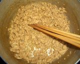 揚げ里芋の鶏そぼろがけ作り方3写真
