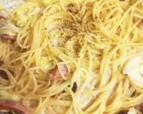キャベツとキノコのクリームパスタ作り方8写真