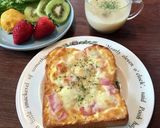 ゆで卵とベーコンのオープンサンド作り方11写真