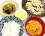 【病院】ピーマンとなすの梅びたし【給食】作り方5写真