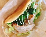 おからパウダーdeピタパン風サンドイッチ作り方4写真
