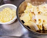 鶏団子入り若竹煮作り方1写真