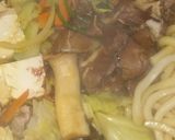 うどん入りカレー鍋作り方1写真