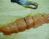 ヘルシー！レタスと鮭のさっと煮！作り方1写真