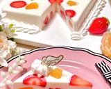 生クリームで♡カラフルフルーツミルク寒天作り方7写真