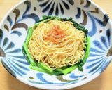 小松菜と干し桜えびのペペロンチーノ作り方5写真