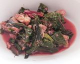 ビーツの葉とサバ缶煮作り方6写真