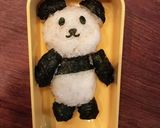 キャラ弁*笹の葉を食べるパンダちゃん作り方3写真
