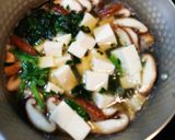 簡単！豆腐ほうれん草椎茸の和風生姜スープ作り方1写真