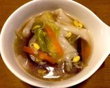 ♡簡単♡お肉包まないワンタンスープ。作り方6写真
