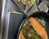 鮭のムニエル　レモンとキノコのソース和え作り方6写真